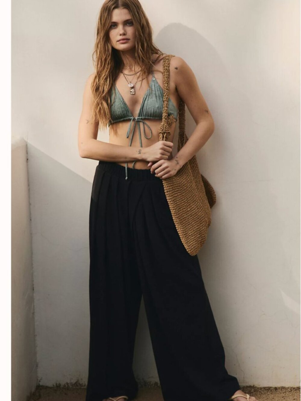 NWT Free People free est sloane wide leg pant - Picture 5 of 16